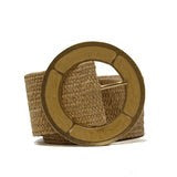 METALLIC BUCKLE STRETCH BELT