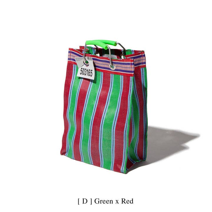 RECYCLED PLASTIC STRIPE BAG