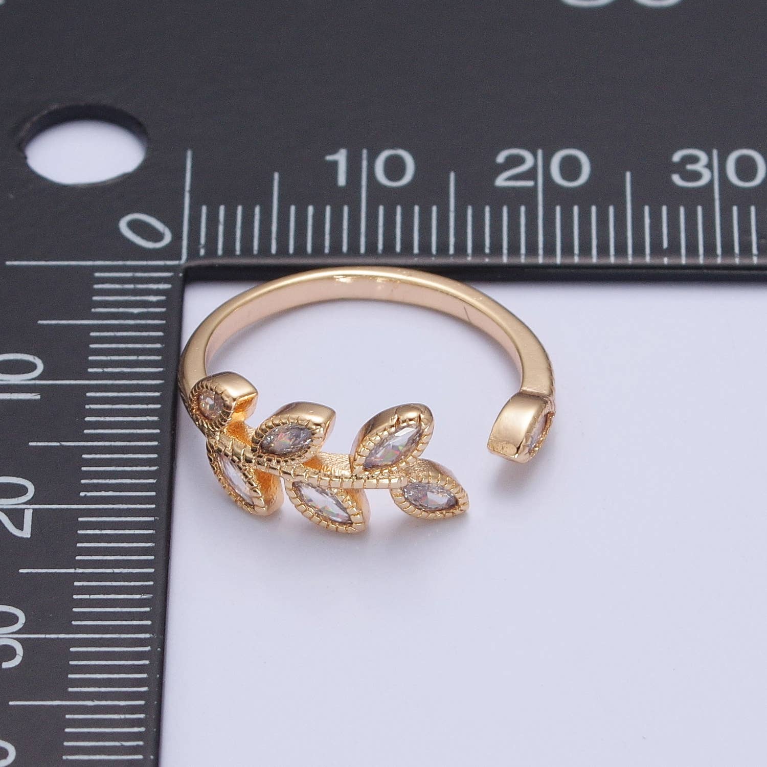 CZ Vine Ring