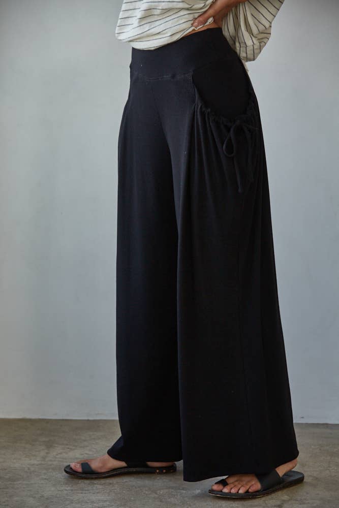 Cotton Wide Leg Pants