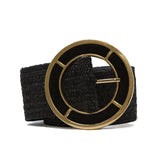 METALLIC BUCKLE STRETCH BELT