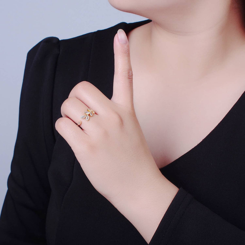 CZ Vine Ring