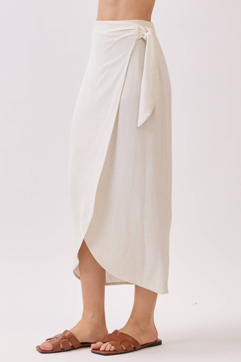 Side Tie Wrap Skirt