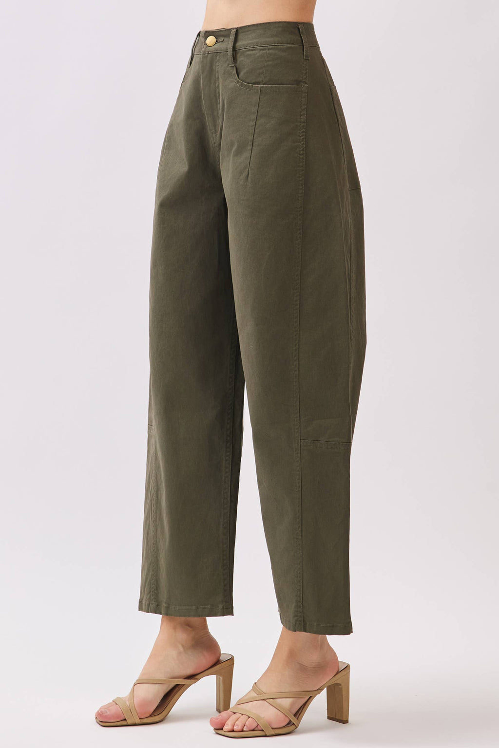 Cotton Barrel Pants