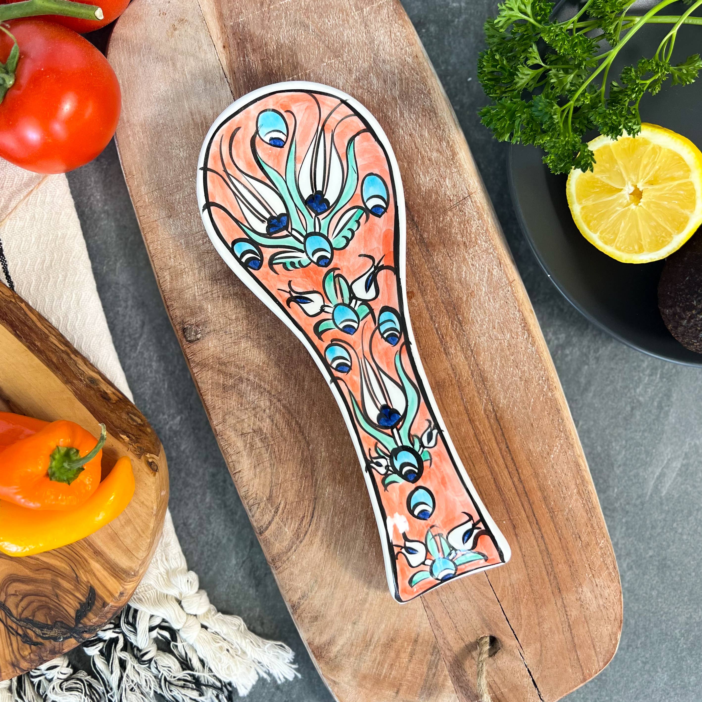 Ceramic Spoon Rest, Handmade