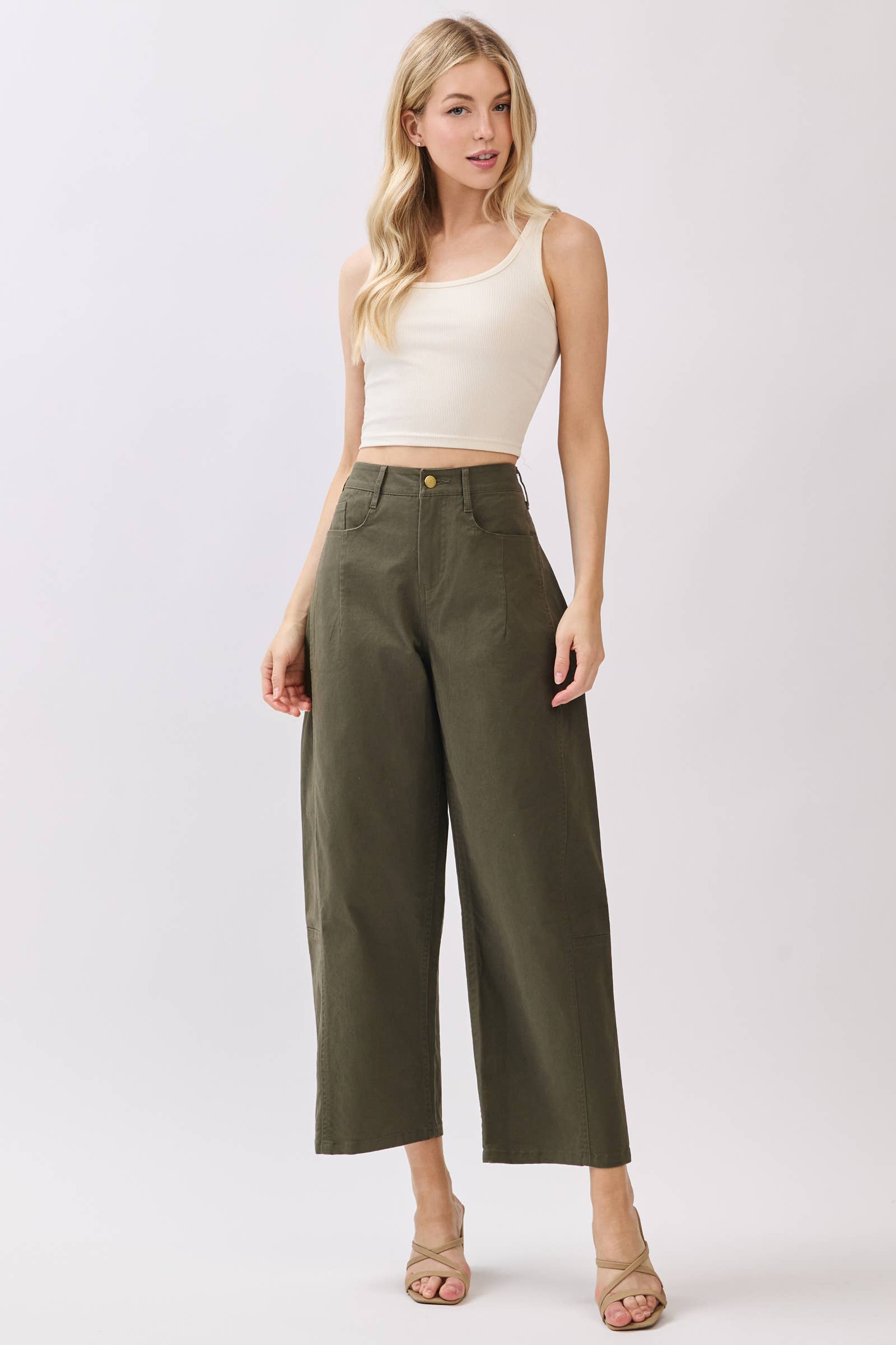 Cotton Barrel Pants