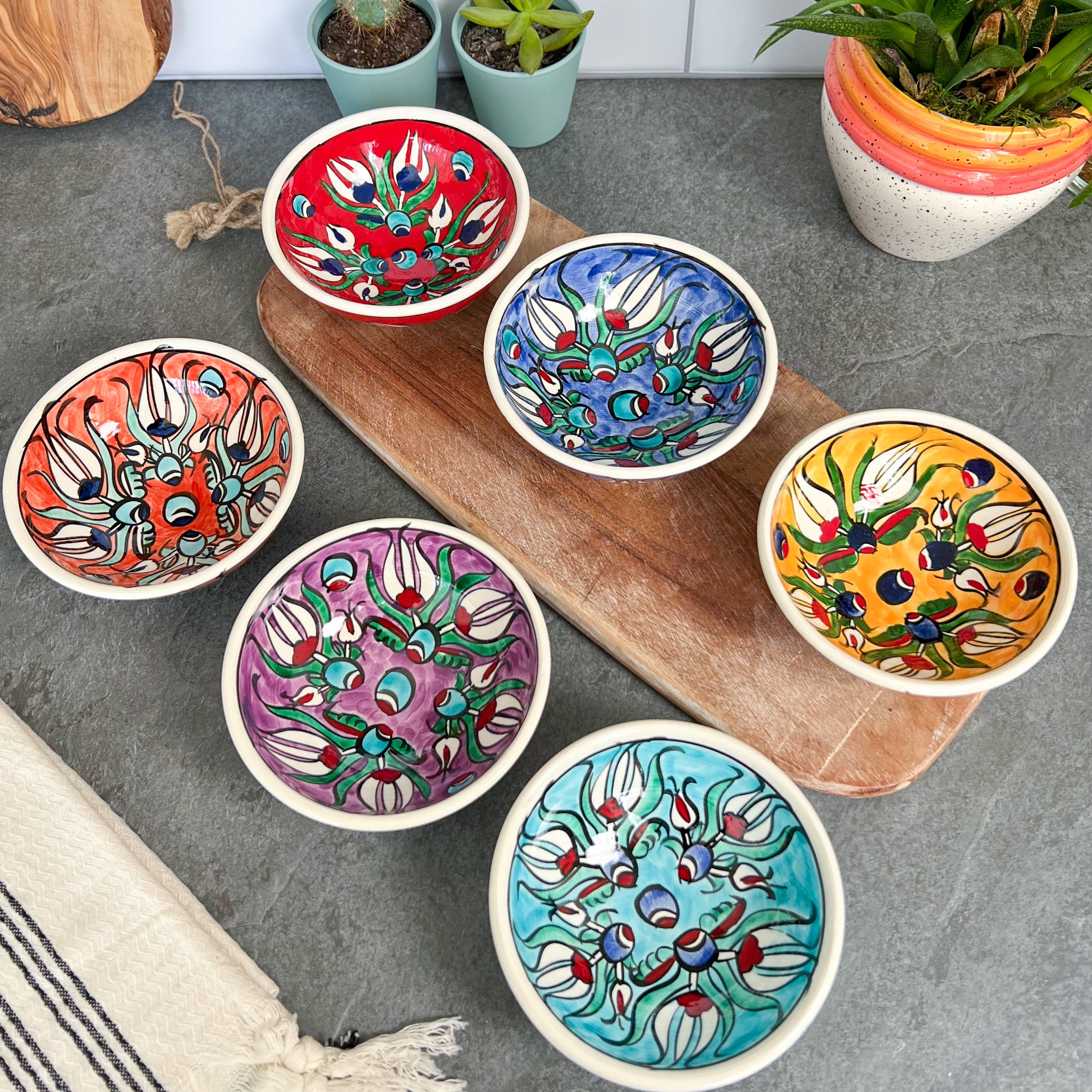 Tulip Design Bowls
