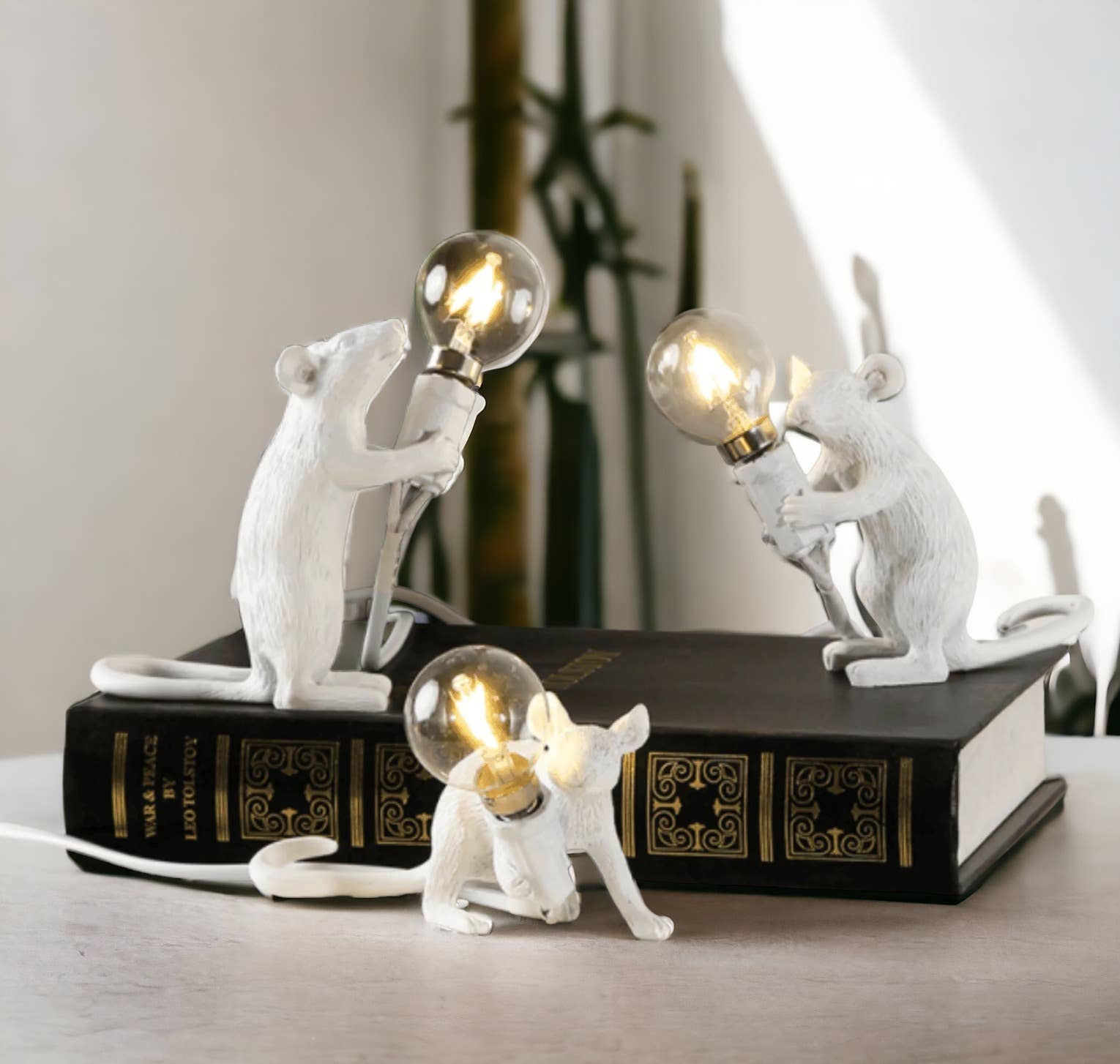 Mouse Resin Night Light | Creative Lamp: Set of 3