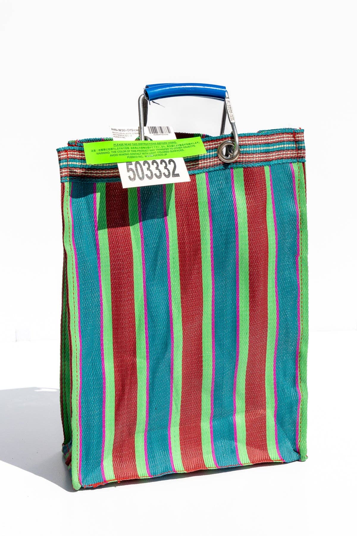 RECYCLED PLASTIC STRIPE BAG