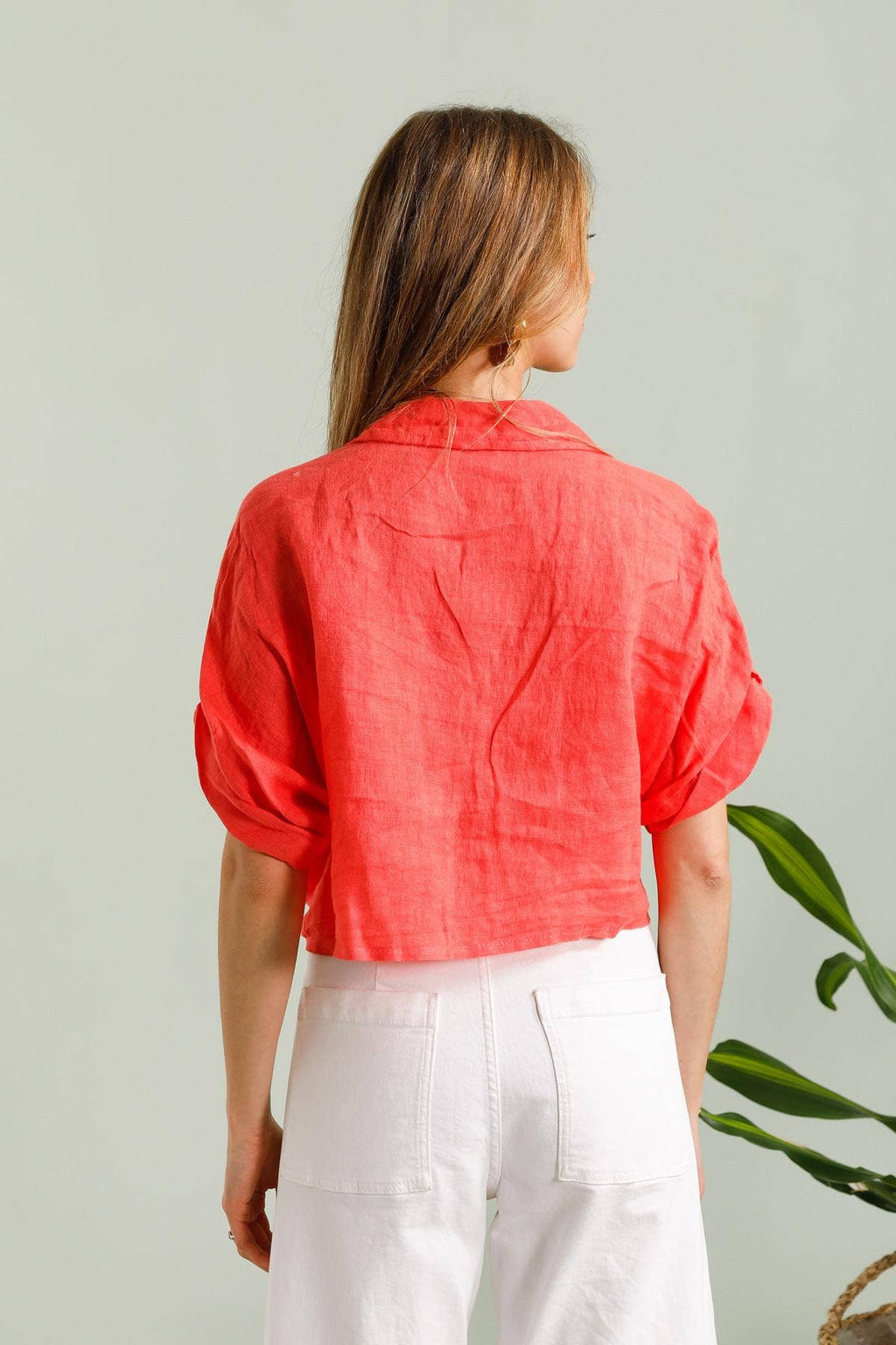 Linen Tie Shirt