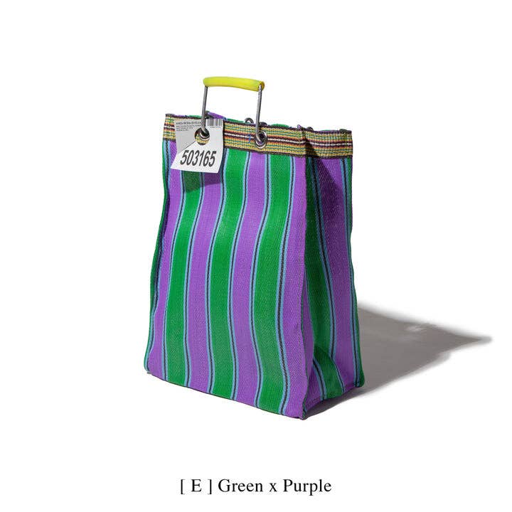 RECYCLED PLASTIC STRIPE BAG