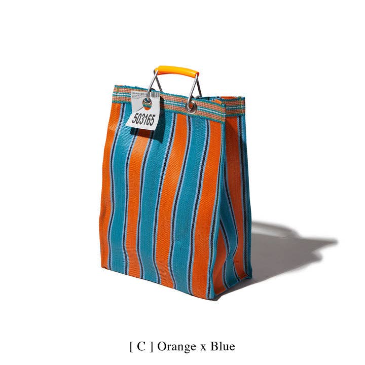 RECYCLED PLASTIC STRIPE BAG
