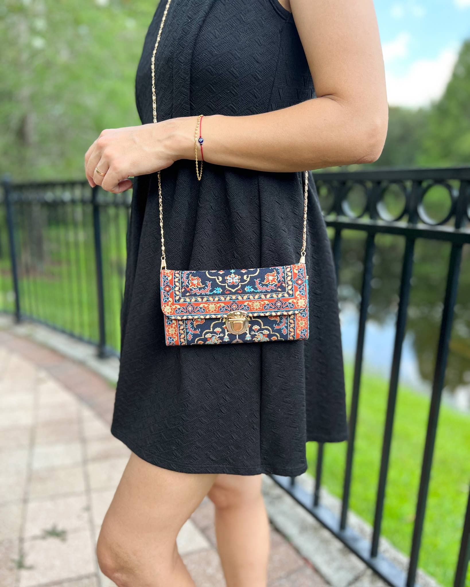 Blue Shoulder Bag