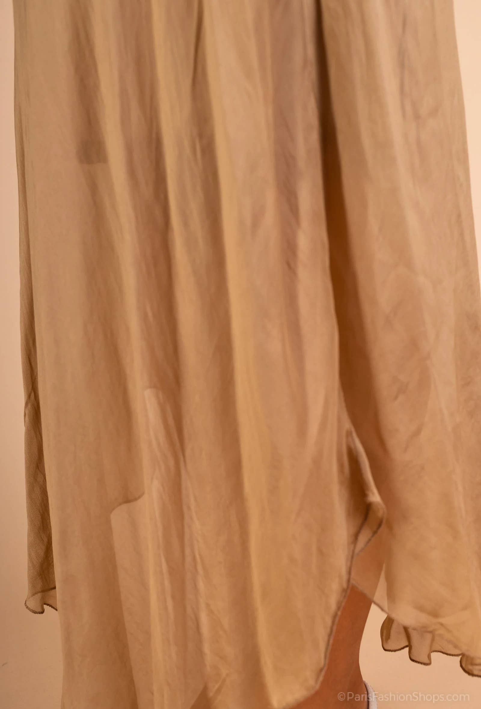 Bias-cut silk dress