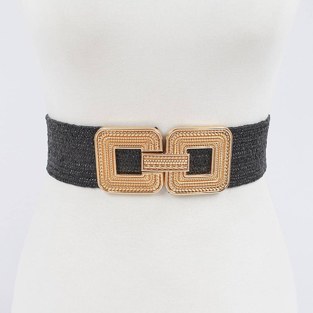 Metal Buckle Stretch Belt