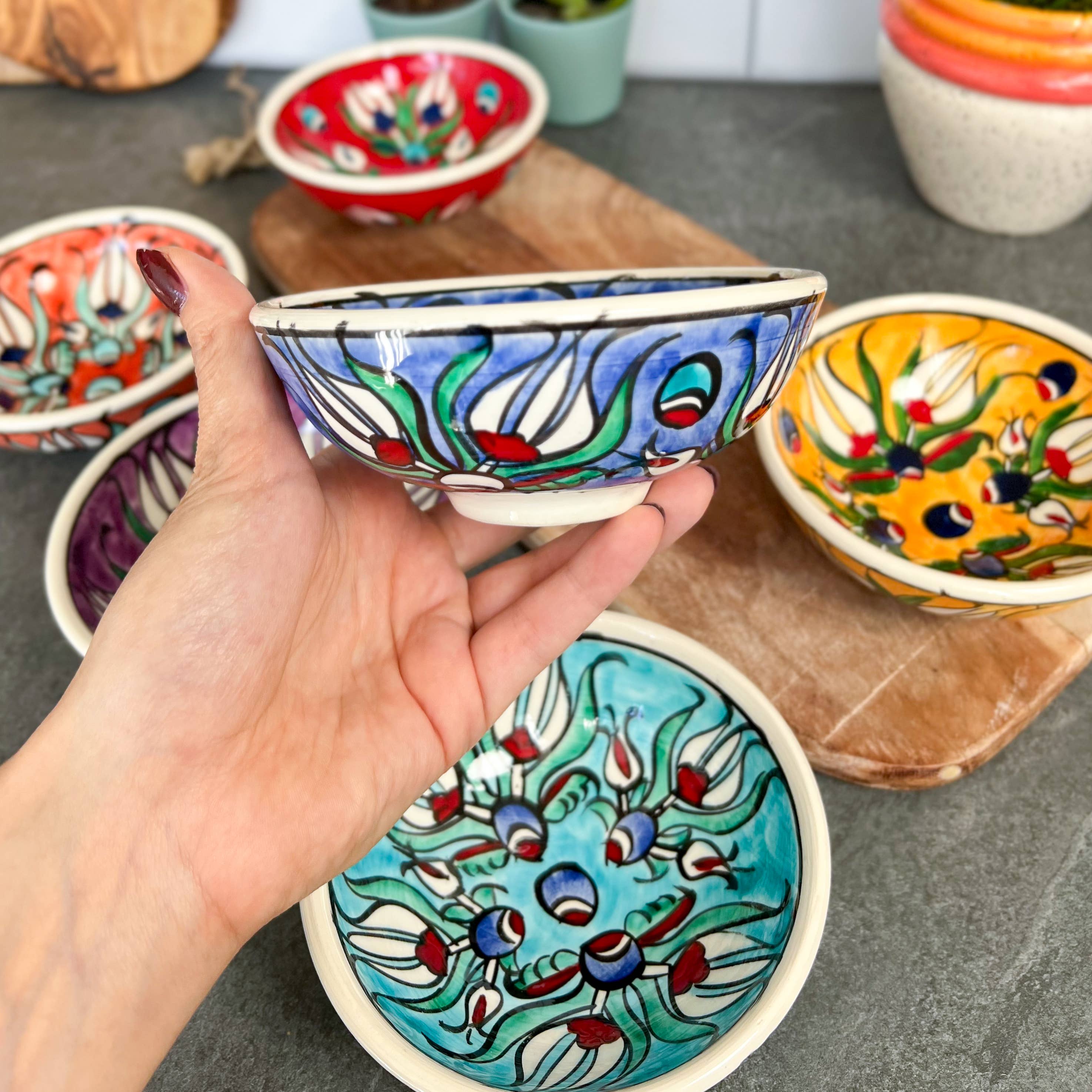 Tulip Design Bowls