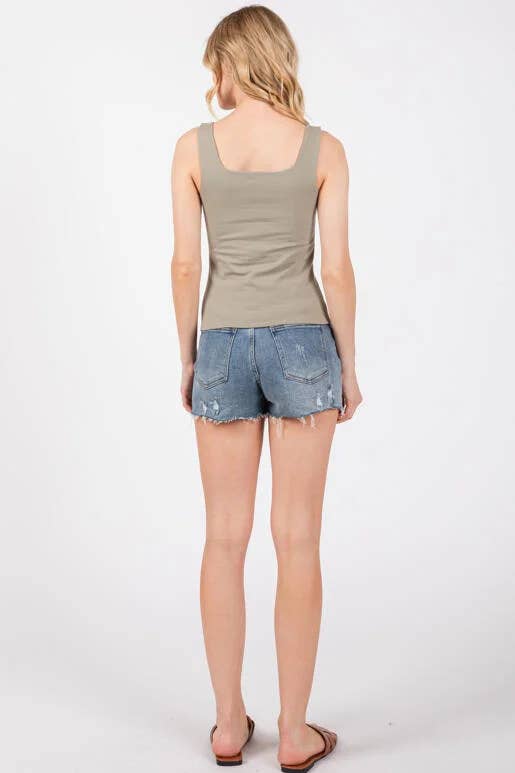 Double Layer Cotton Span Top