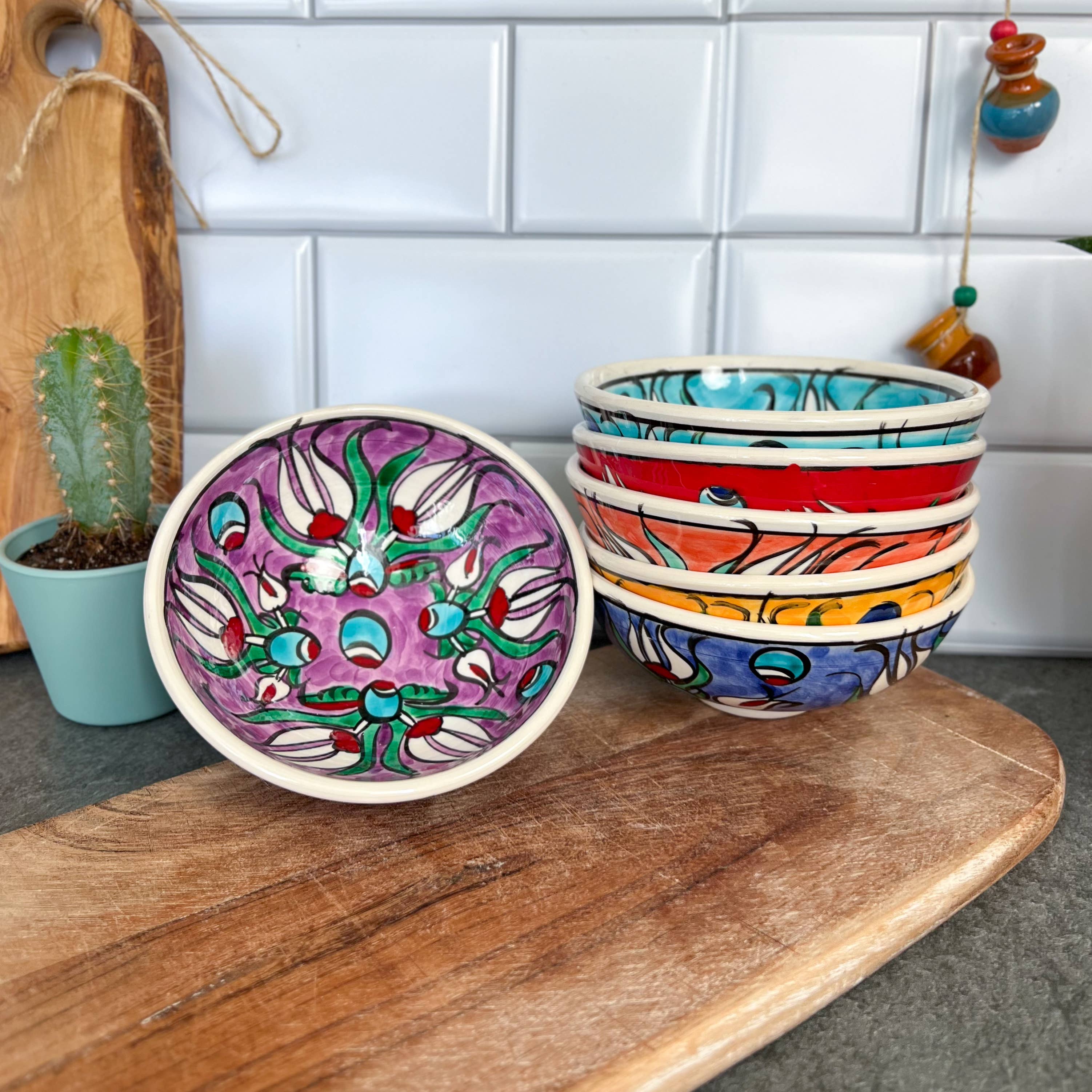 Tulip Design Bowls
