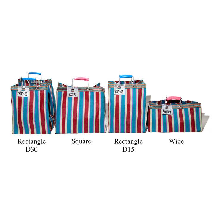 RECYCLED PLASTIC STRIPE BAG