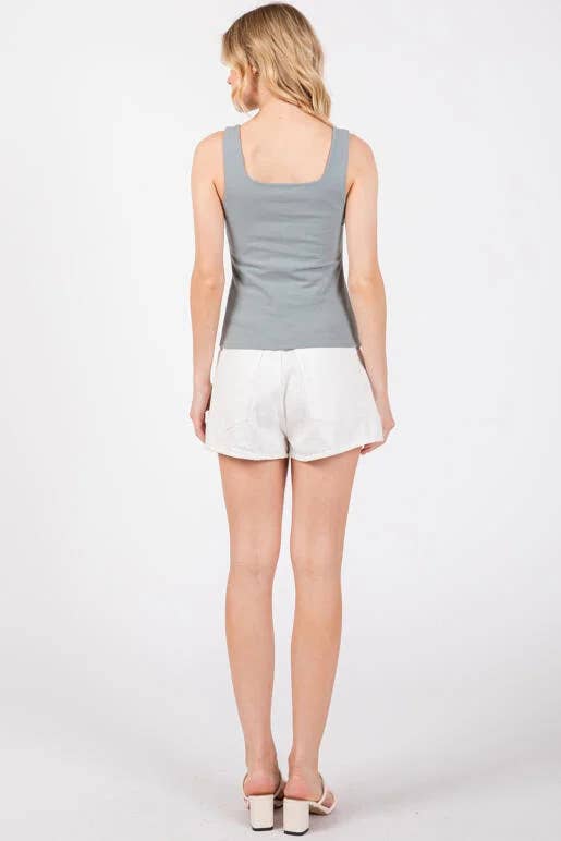 Double Layer Cotton Span Top