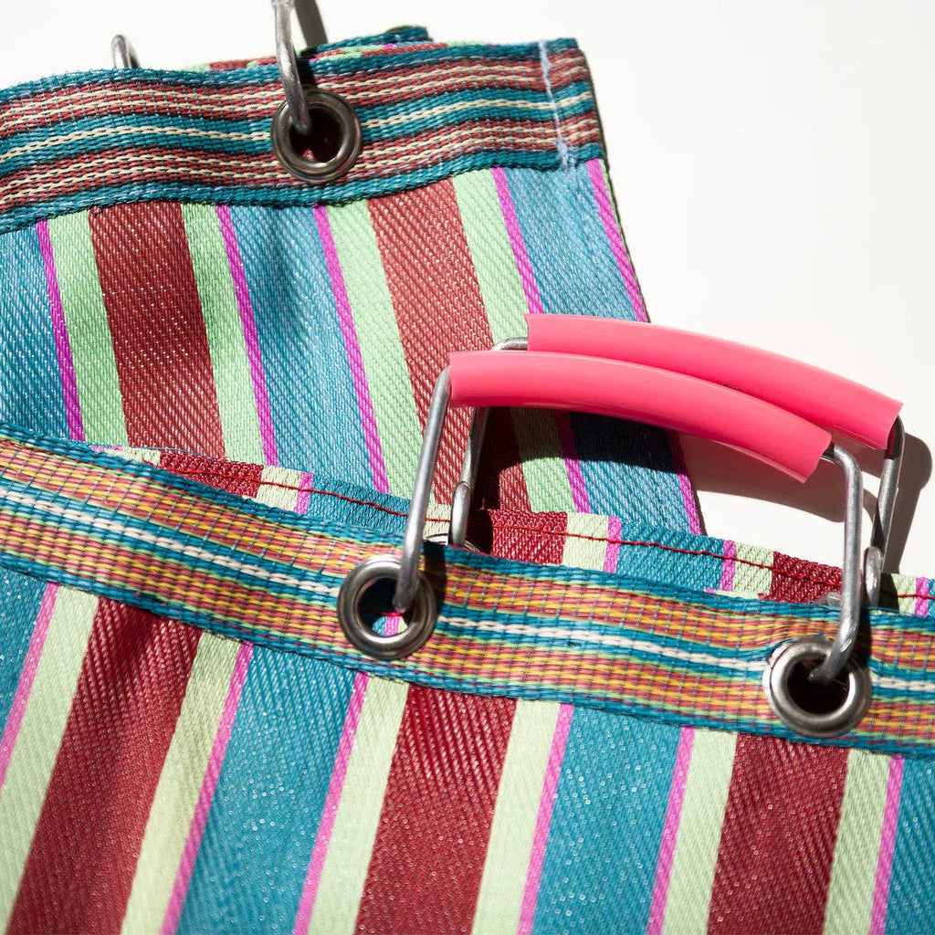 RECYCLED PLASTIC STRIPE BAG