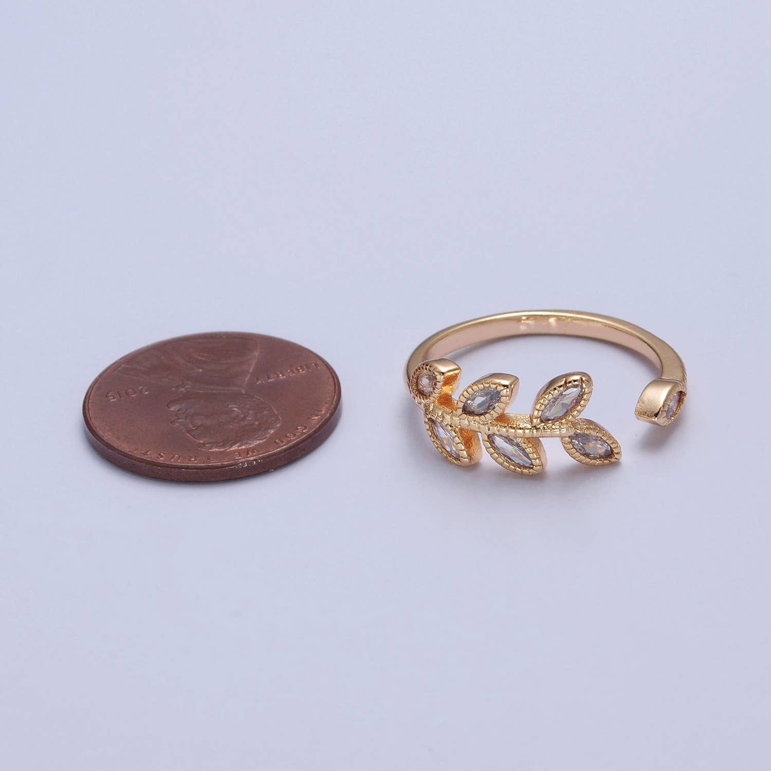 CZ Vine Ring
