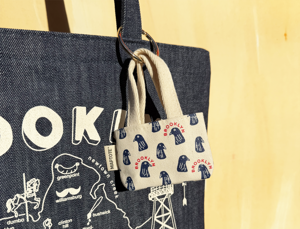 Brooklyn Pigeon Tote Charm
