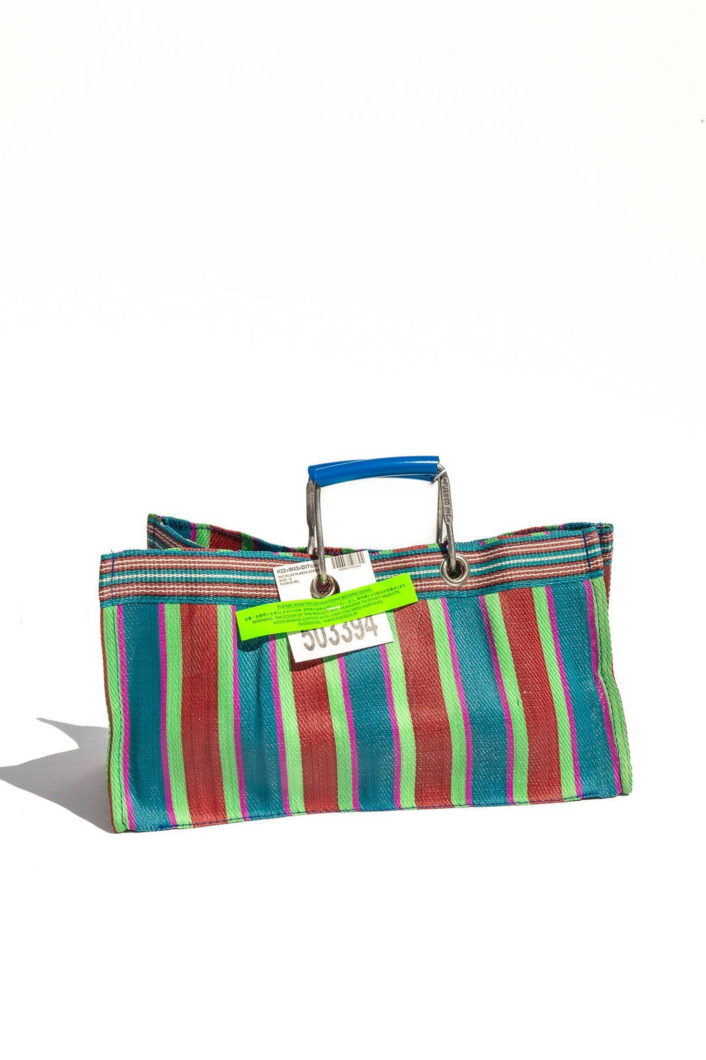 RECYCLED PLASTIC STRIPE BAG