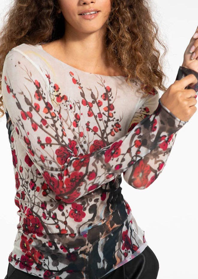 Chinoiserie - NudiTee Sheer Top