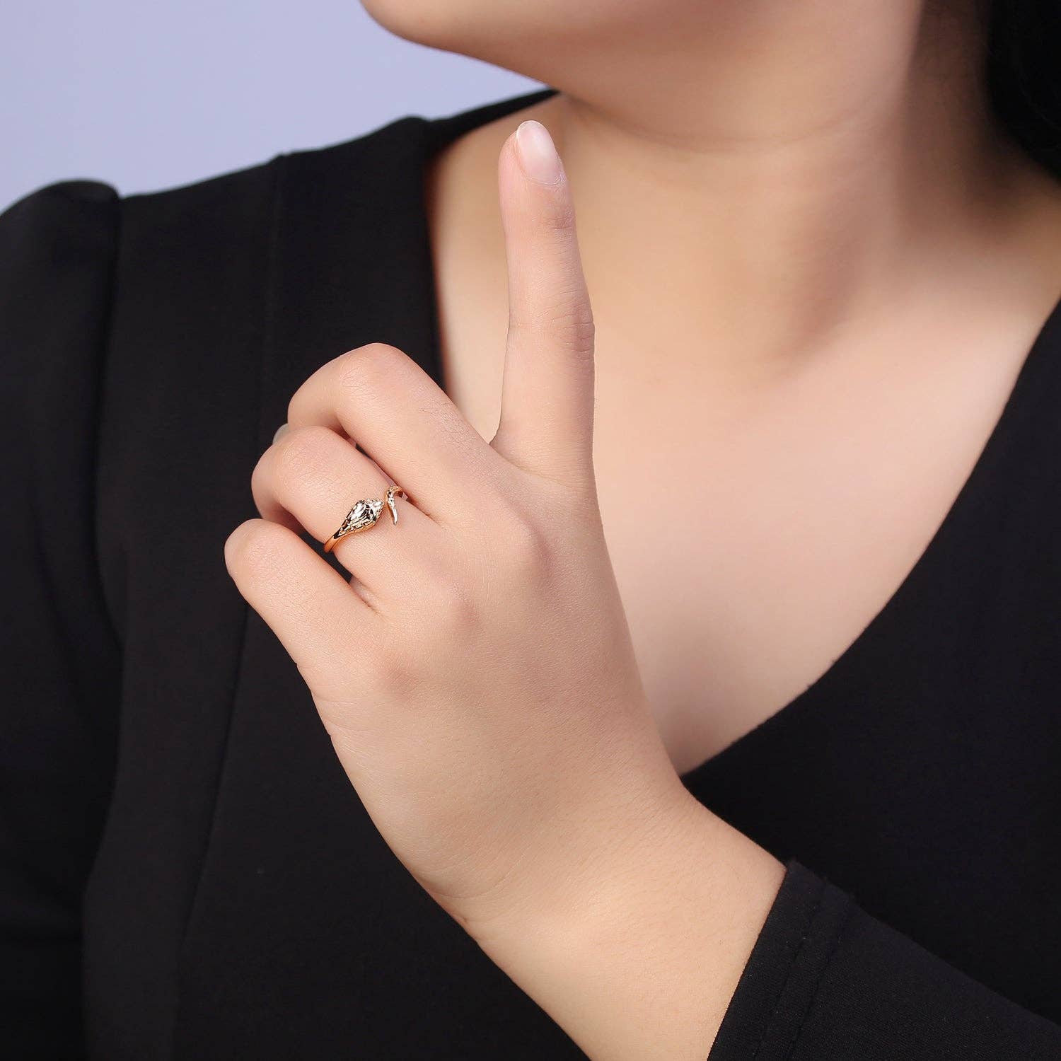 18k GF Snake Ring