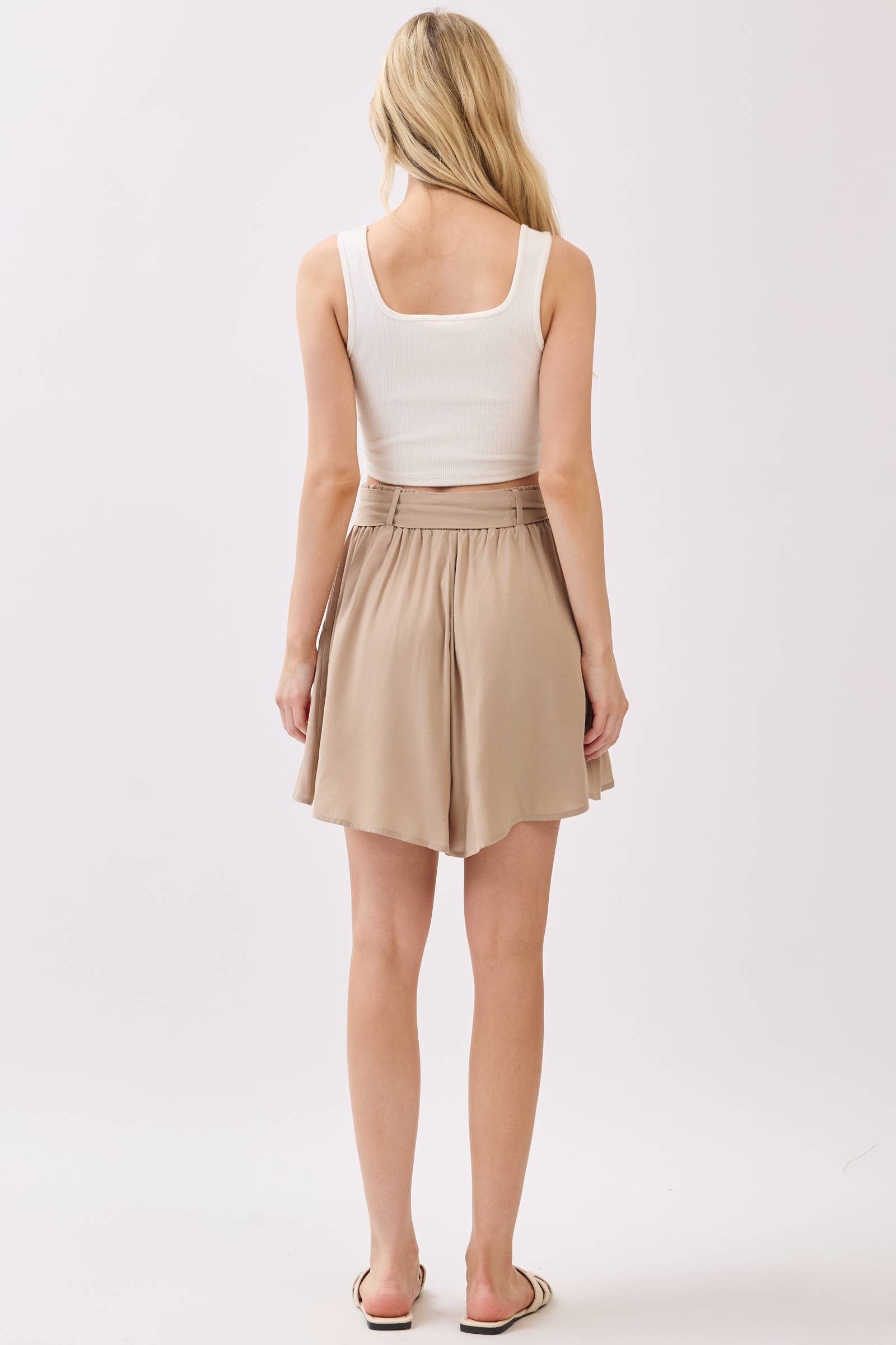 Flowy Shorts with Belt
