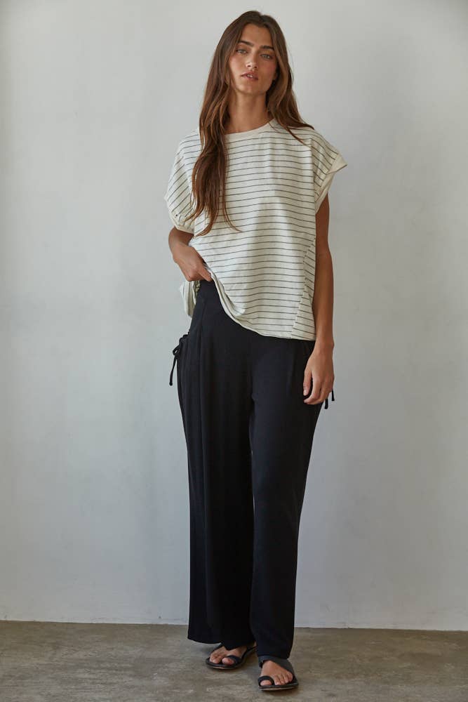 Cotton Wide Leg Pants