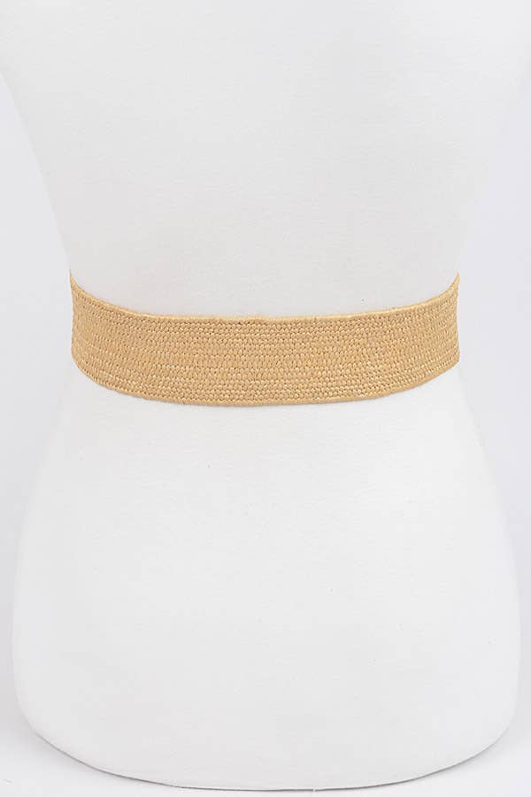 Weaved Pearl Buckle Belt