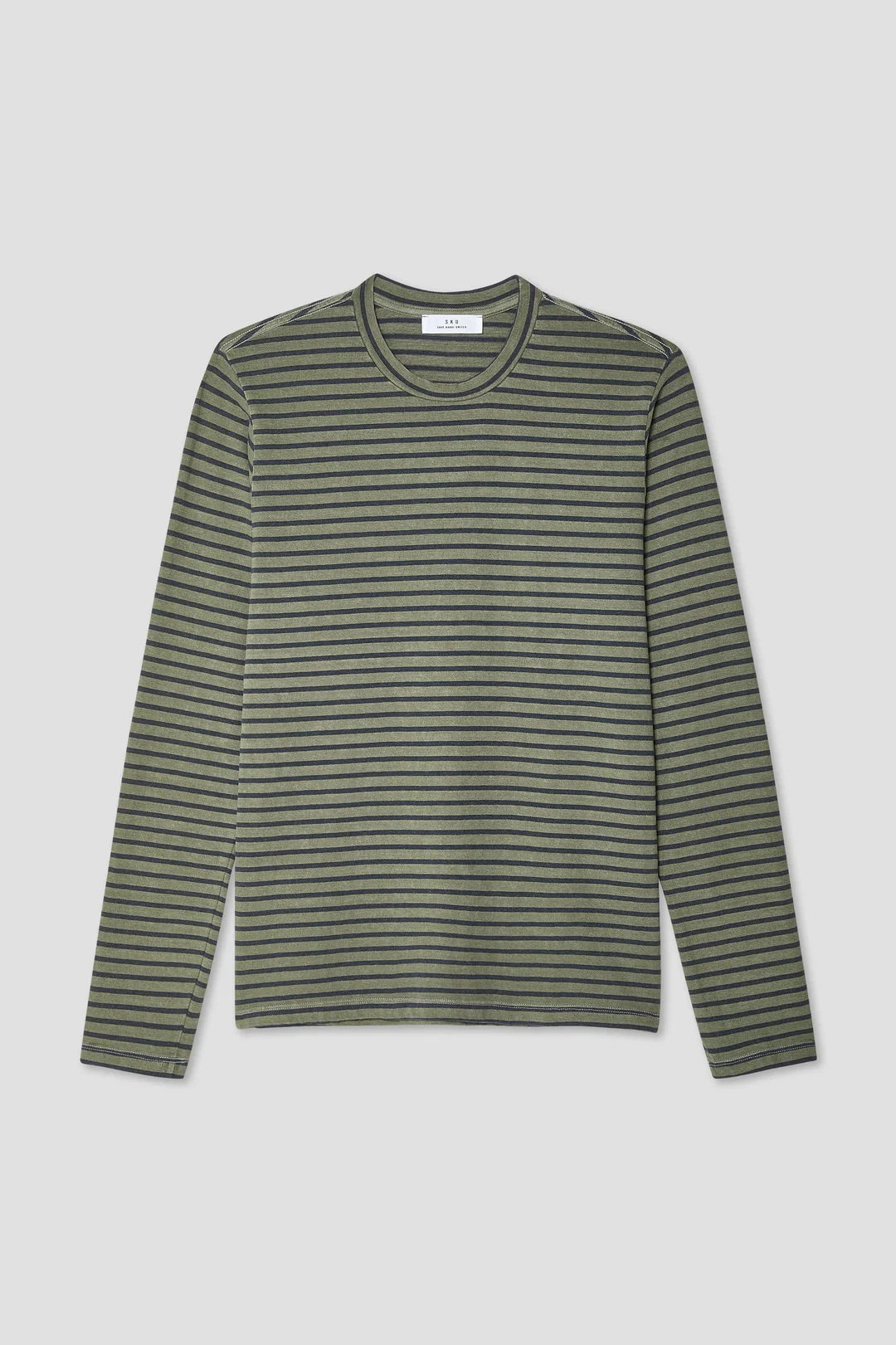 Organic Hemp Stripe Crew Tee