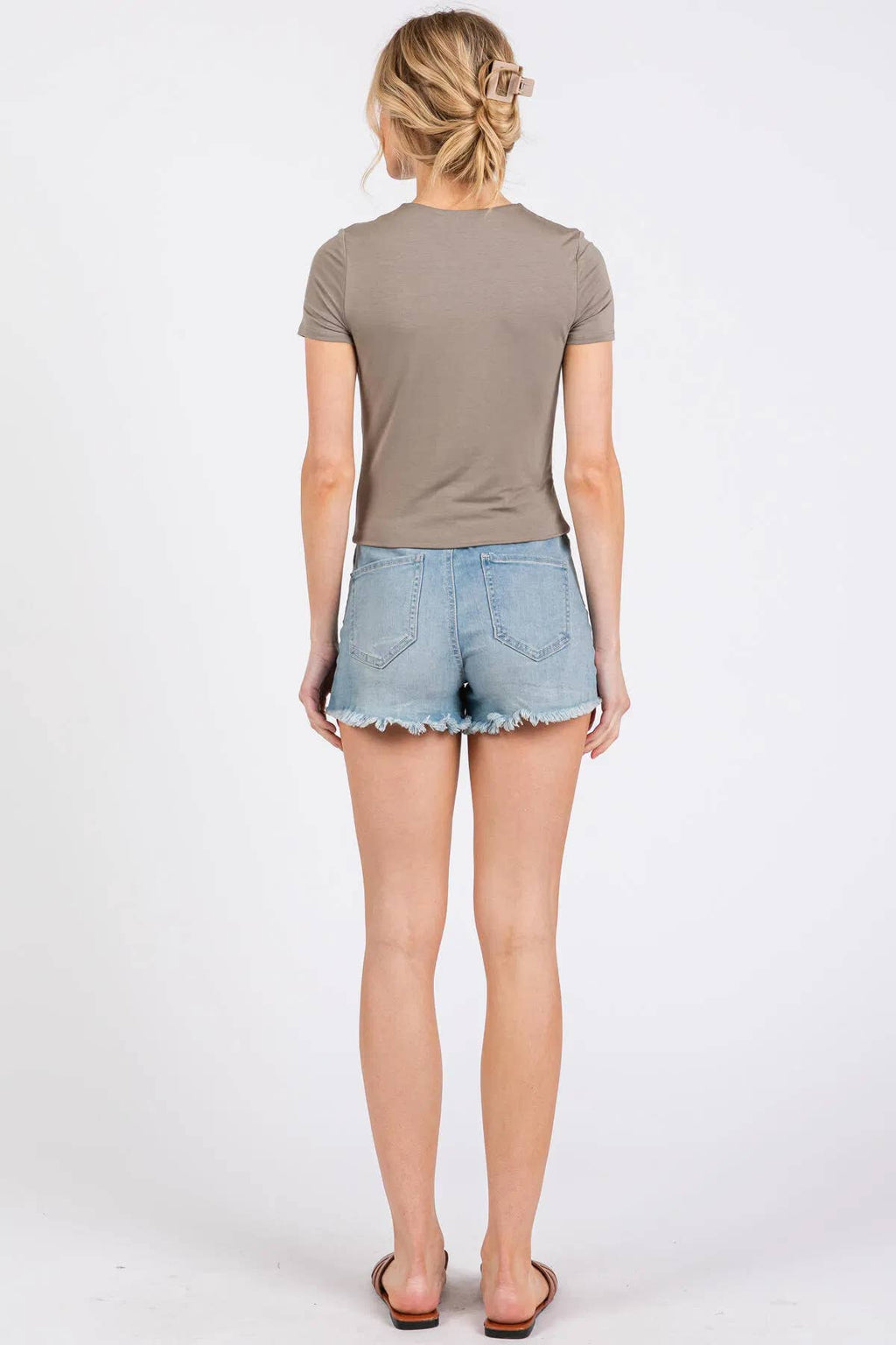 Rayon Modal Basic Crop Top