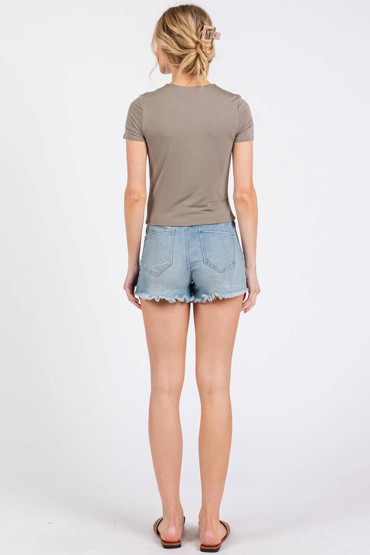 Rayon Modal Basic Crop Top
