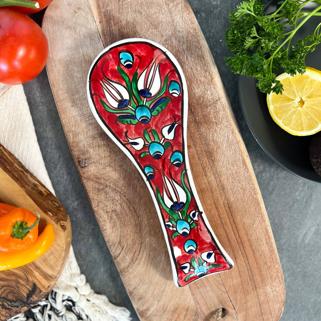 Ceramic Spoon Rest, Handmade