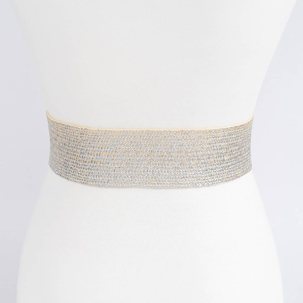 Double Metal Buckle Elastic Belt