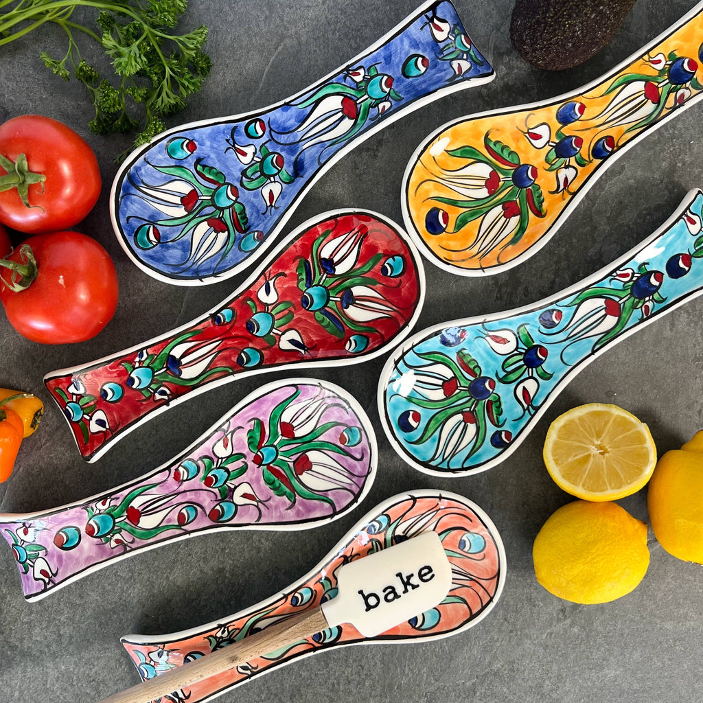 Ceramic Spoon Rest, Handmade