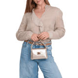 ITALIAN LEATHER BAMBOO CLASP BAG
