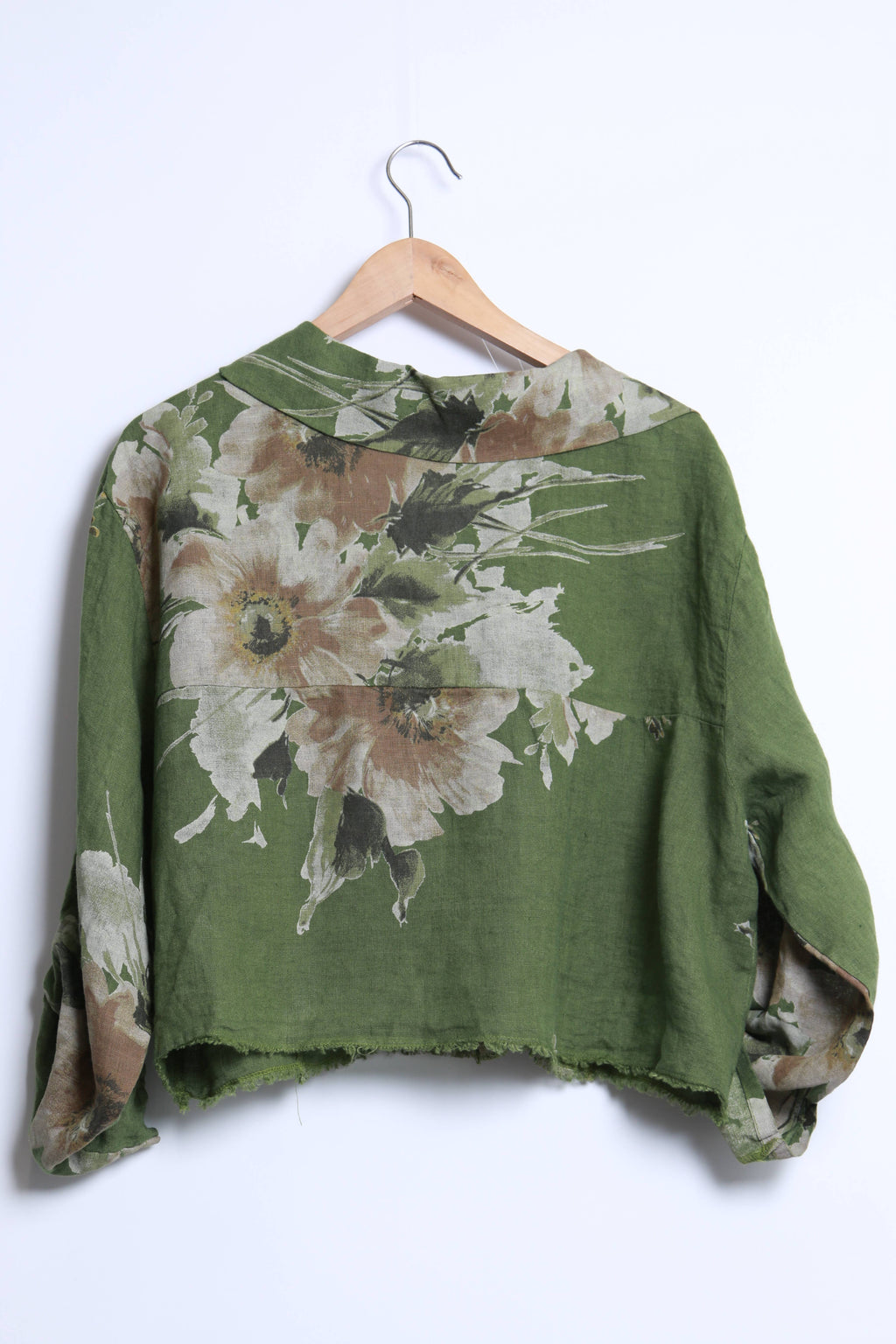 Floral linen jacket