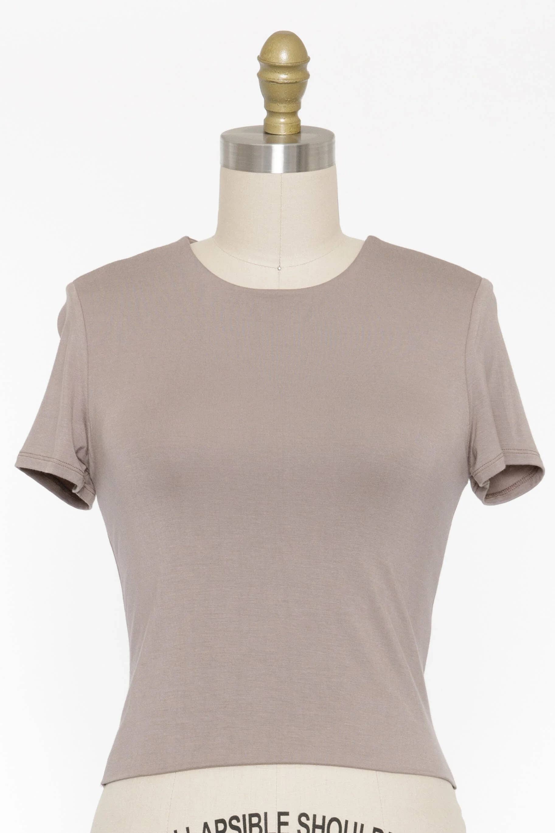 Rayon Modal Basic Crop Top