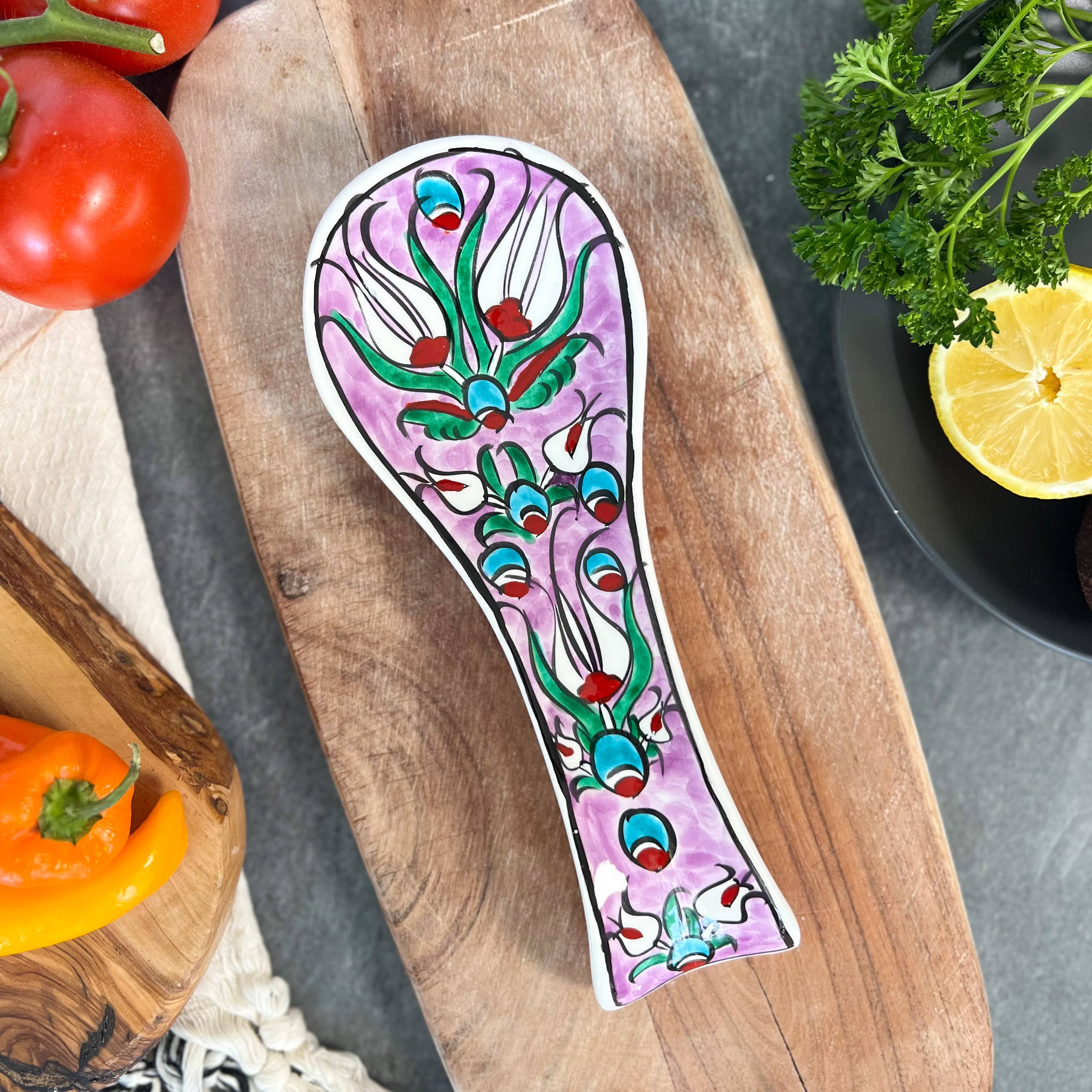 Ceramic Spoon Rest, Handmade