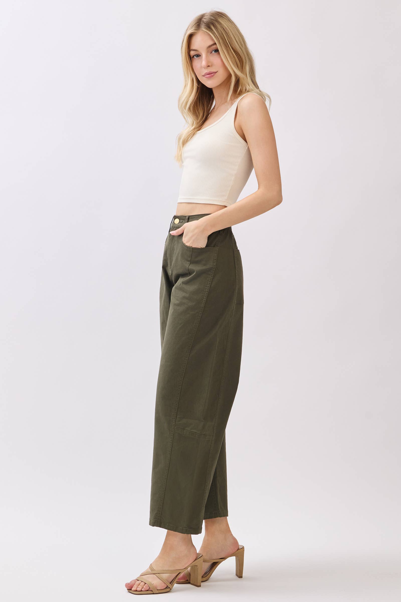 Cotton Barrel Pants
