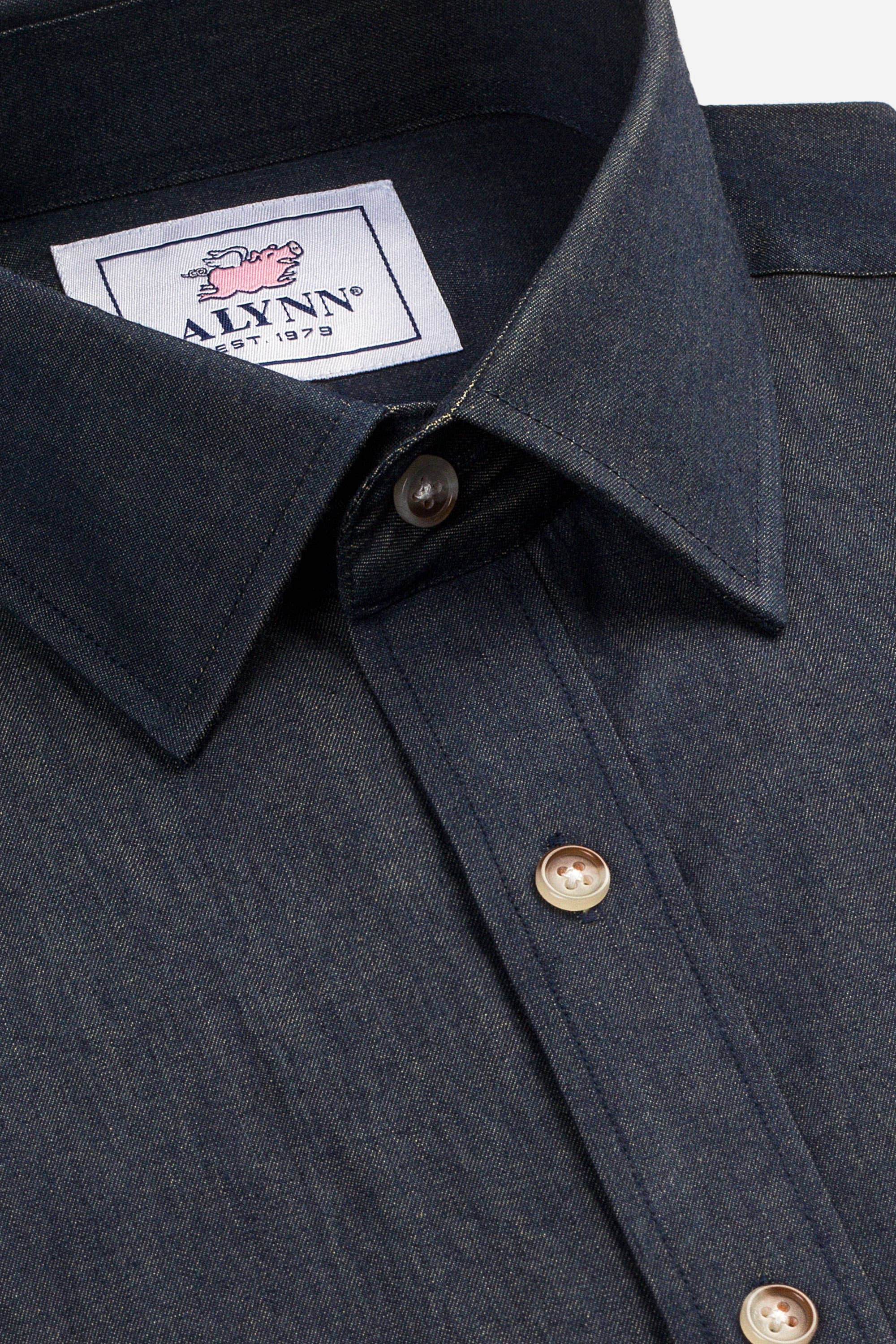 Denim Untuckable Slim Fit Dress Shirt – Brooklyn Boutique