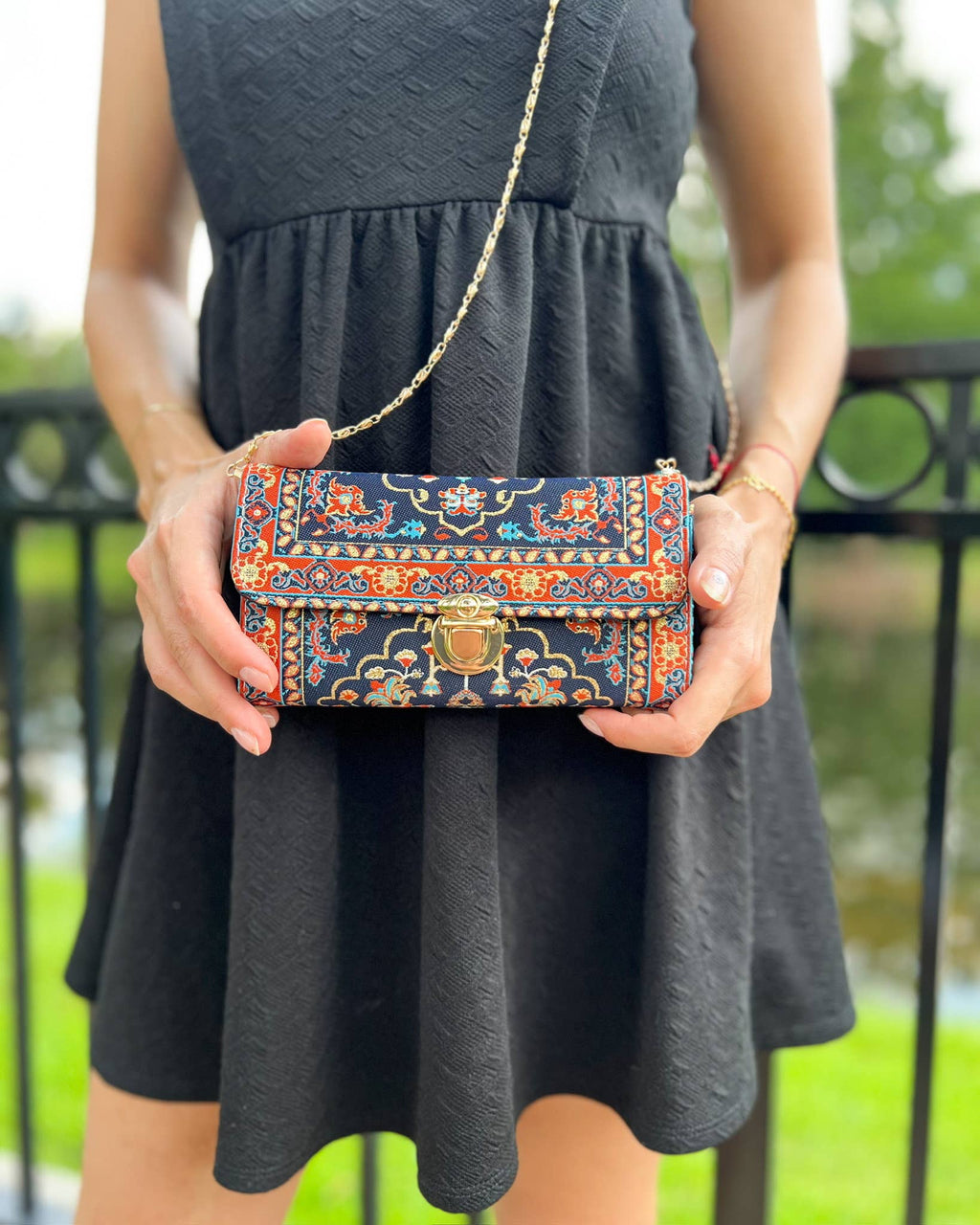 Blue Shoulder Bag