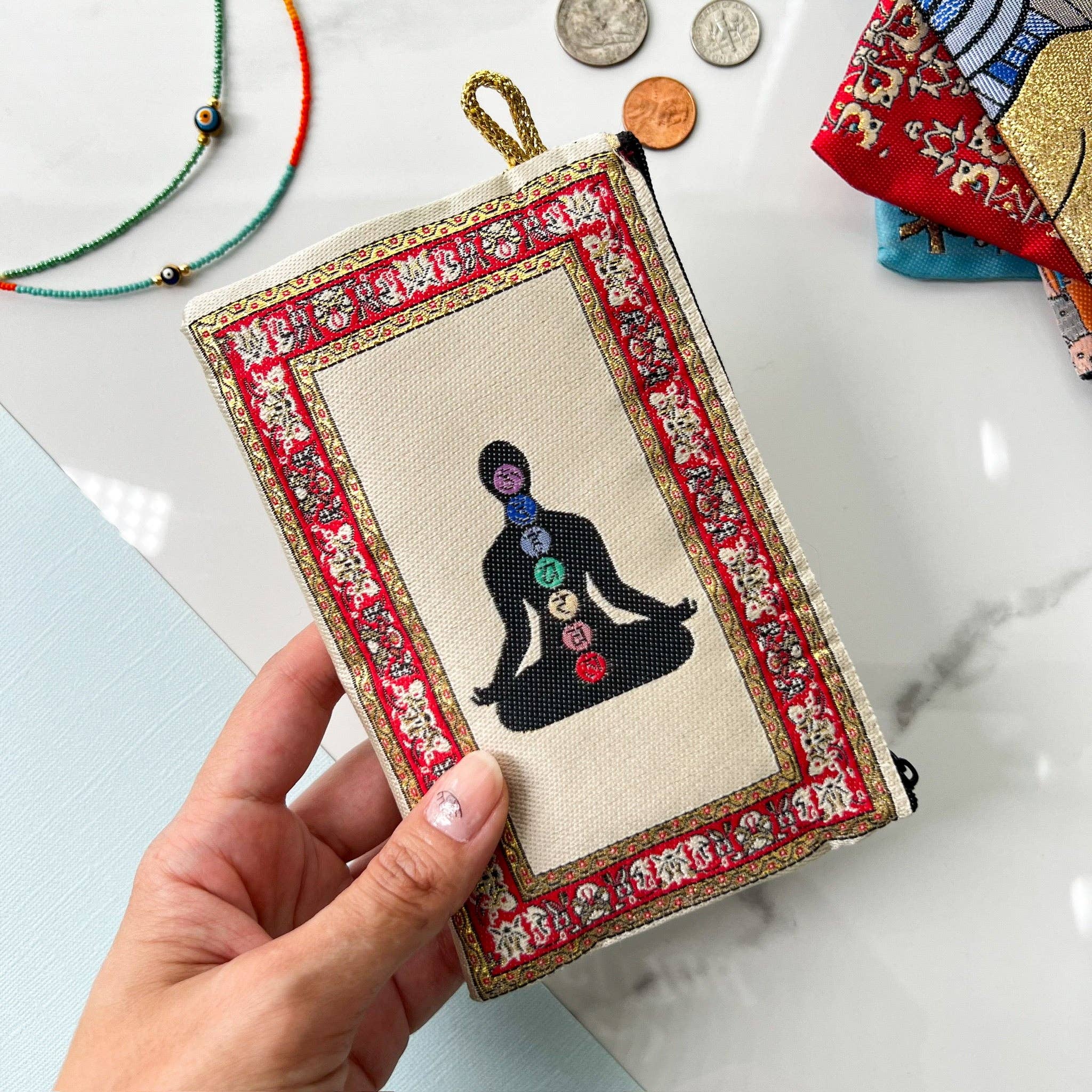 7 Chakras Coin Purse Handmade