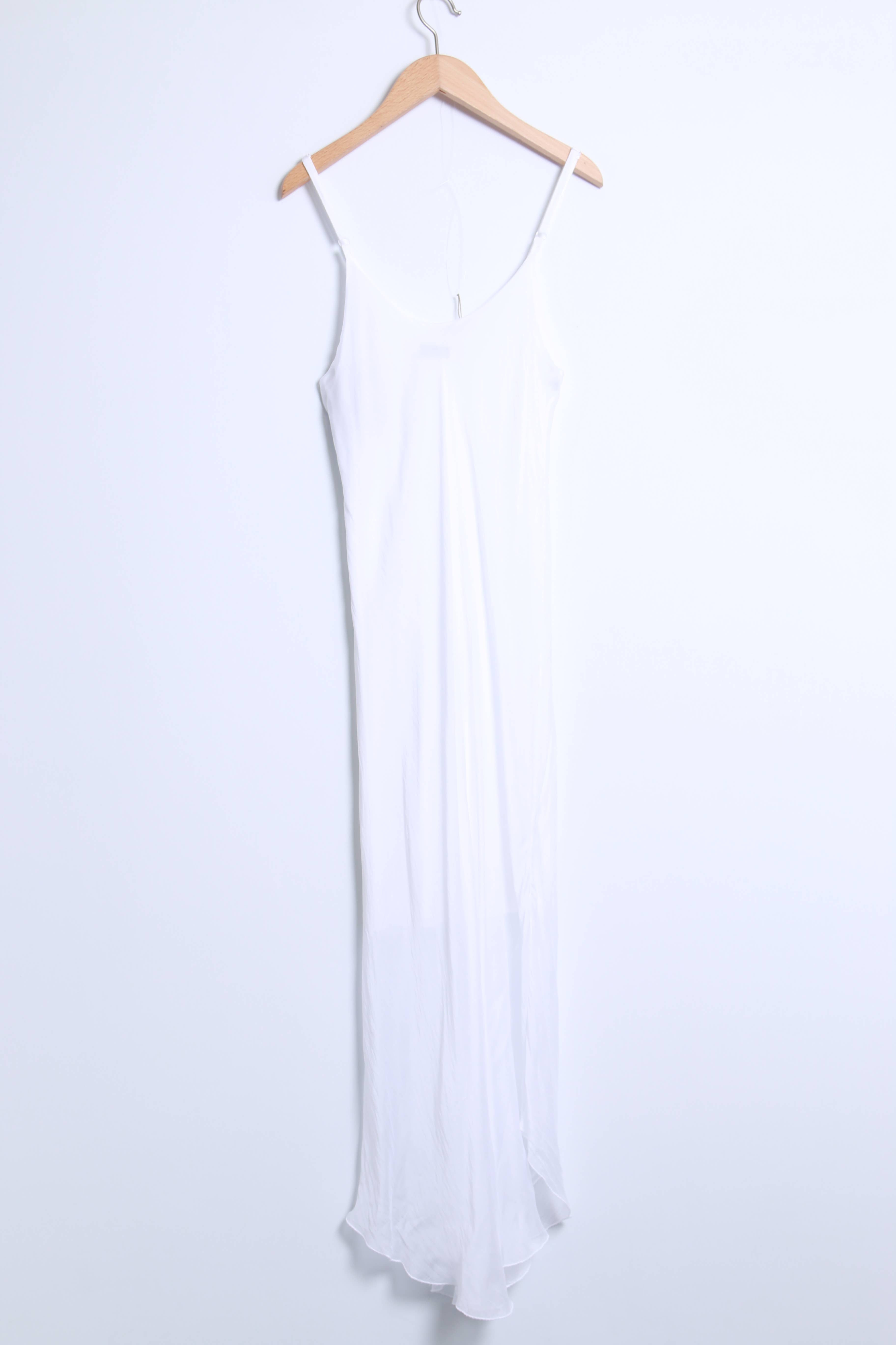 Bias-cut silk dress