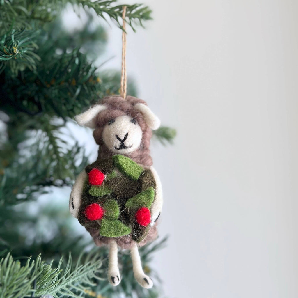 Felt Sheep Holding Collection:Flower