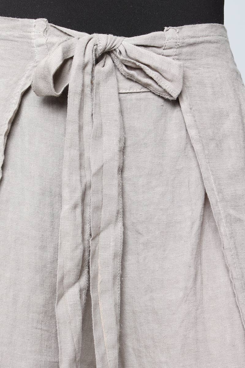 Front Tie Linen Pants